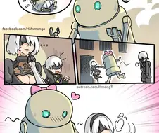 니어) 2B가 아기 만드는 만화