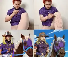 죠죠)진짜 이 인간 코스프레는 창의력이 ㅋㅋㅋㅋ