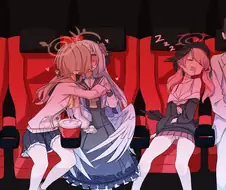 블루아카) 공공장소 백합 보빔키스.manga