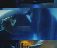 남편을 치료하기 위해 기다린 아내