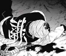 귀멸) 애니에서 텐겐이 받은 선물.manga