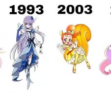 30년간 태어난 프리큐어들