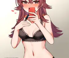 @) 어른스러운 속옷을 입은 카호