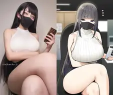 오네쇼타ㅅㅅ 잘하는 눈나를 코스프레하는 눈나