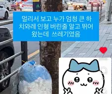 먼작귀)겁나 큰 가르마 인형 버려진 줄
