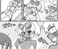 배 위에 물병을 두고 선탠을 했을 뿐인. manhwa