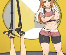 후방)근육녀들이 넘치는 체육관