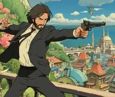 지브리 스타일 존윅.manga