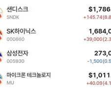 주식)삼성하이닉스마이크론 차렷