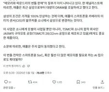삼성이 D램 교환조건으로 애플의 소니 이미지 센서 발주 빼앗음