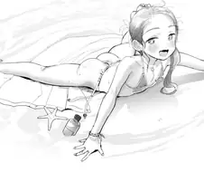 후방) 해변의 비키니 남국 소녀