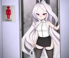 블아) 화장실에서 나온 히나