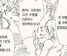 쓰면 쓸수록 수명을 깍아먹는 마법 .manwha