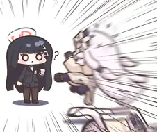 블루아카)초 천재 병약 미소녀 킥