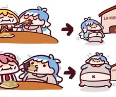 버튜버) 명절을 맞은 제철 코보.manga