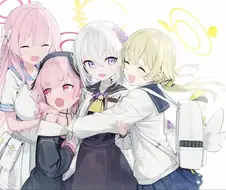 블루아카)매우 사이좋은 아이들의 모습.manga