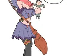 마녀가 동양인 키우는 만화.manwha