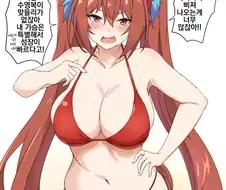 말딸/핫산)트레이너 앞에서 발육을 선보이는 스칼렛