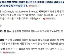지구온난화를 200년 늦춰준 것