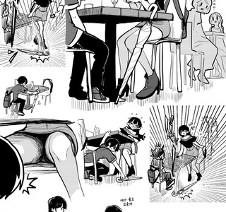 썸녀의 속옷을 몰래 보는 남자.manga