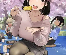 동기쟝) 벚꽃놀이를 즐기고 있는 동기쟝.manga