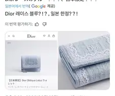 일본에서 반응터진 디올 신상 지갑