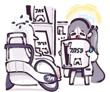 블루아카) 할머니가 몰래 사줬는데 엄마에게 걸리는 만화