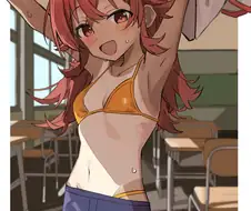 @) 후방 태닝 비키니 카호
