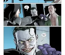 배트맨이 살인하는걸 조커가 막는 만화