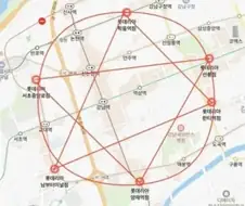 강남에 있다는 마법진 ㄷㄷ