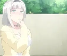 ㅇㄹ한 표정을 짓는 은발의 미소녀