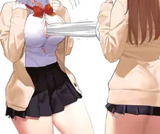 가슴으로 수건 빼앗기 하는.manga
