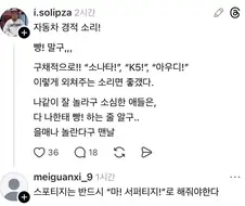 자동차 경적 소리 ＇빵＇ 말고 좀 구체적이면 좋겠다.jpg