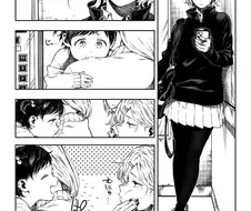 @) 시무룩해 있는 아이와 눈을 마주친 마도카.manga