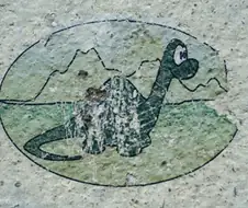 한반도에서 자주 발견된다는 공룡 벽화
