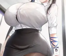 [후방] 터질듯한 여직원
