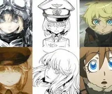 유녀전기 소설, 만화, 애니 작화 비교.jpg