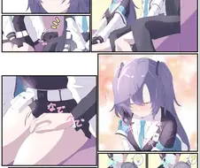 블루아카) 유우카가 쓰담쓰담 해달라고 어필하는 만화.manga