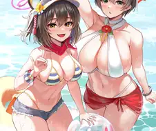 블루아카)백귀야행 꼴림 투탑(후방)