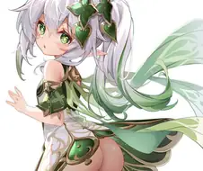 원신)입지않은 나히다(후방)