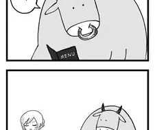 스테이크를 주문한 소님.manga