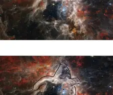 도망 가는 뚱이 성운