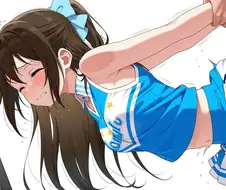 @) 프로듀서랑 같이 스트레칭 하는 아리스쨩