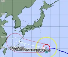 갑자기 바뀐 일본 기상청 태풍 예상 경로
