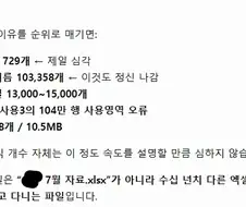 어디서 이런 누더기 파일 가져왔냐는 말