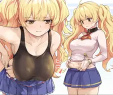 프리코네)밤에 보는 스몰찌찌 모니카.manga