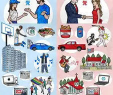 일본 언론이 설명하는 공화당과 민주당