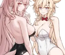 늑대와 사슴 바니걸.