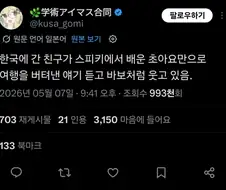 트릭컬에서 배운 쪼아요 하나만으로 한국여행..