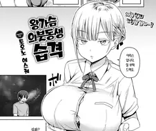 북유럽에서 피 안 섞인 왕가슴 여동생 배달 온 망가